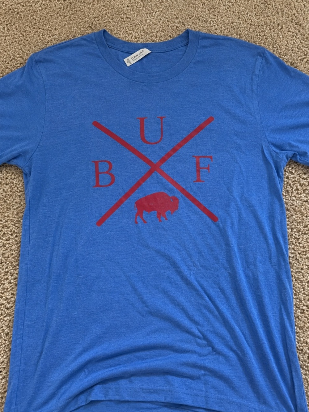 Buffalo Bills Canva Crewneck T-Shirt